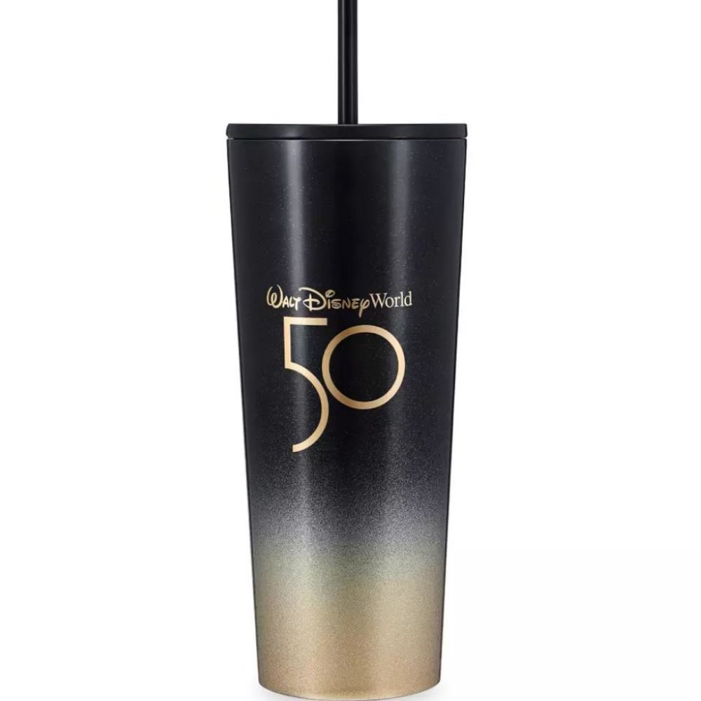 NWT! Walt Disney World 50th Anniversary Starbucks Stainless Steel Tumbler